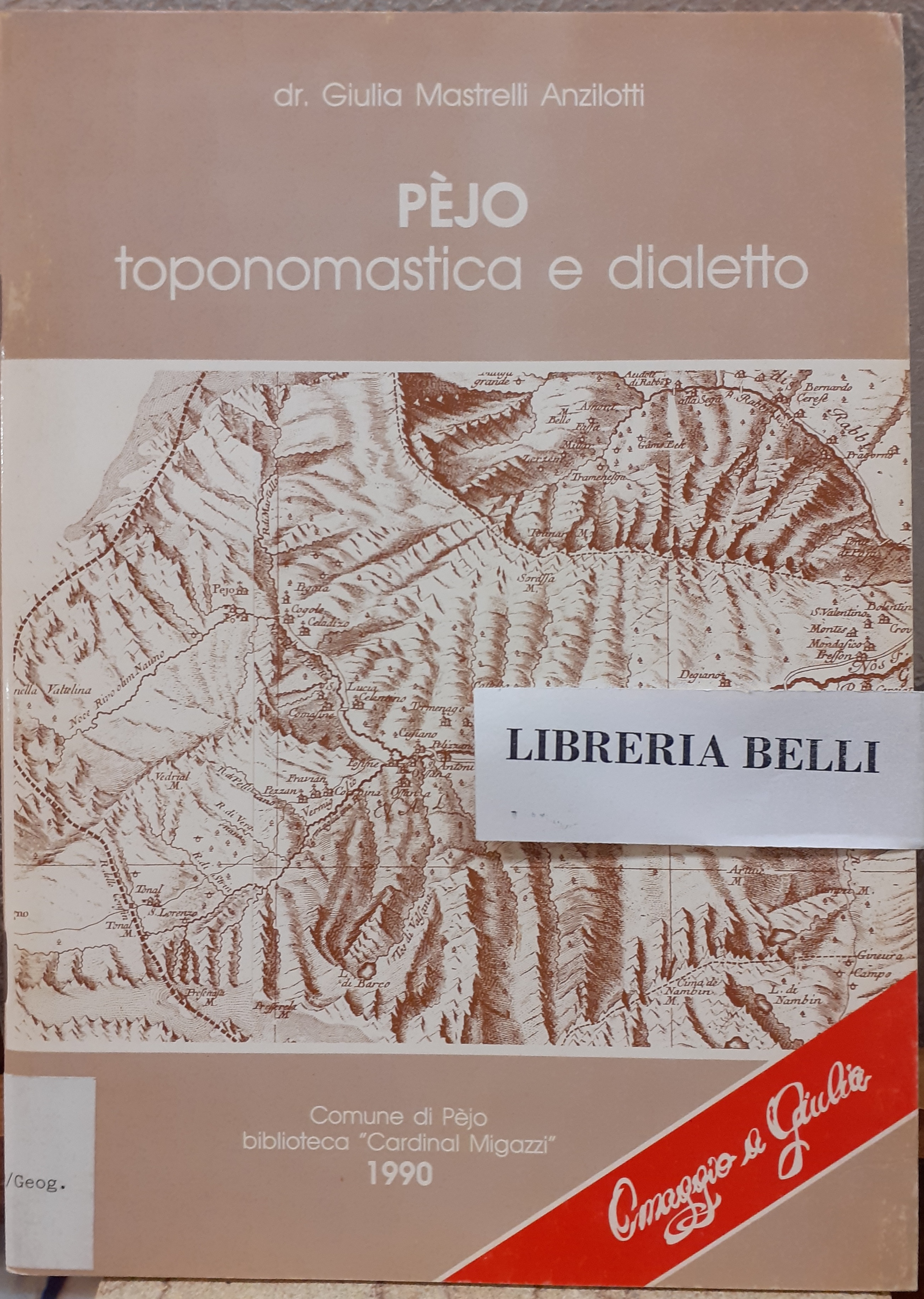 PEJO TOPONOMASTICA E DIALETTO.