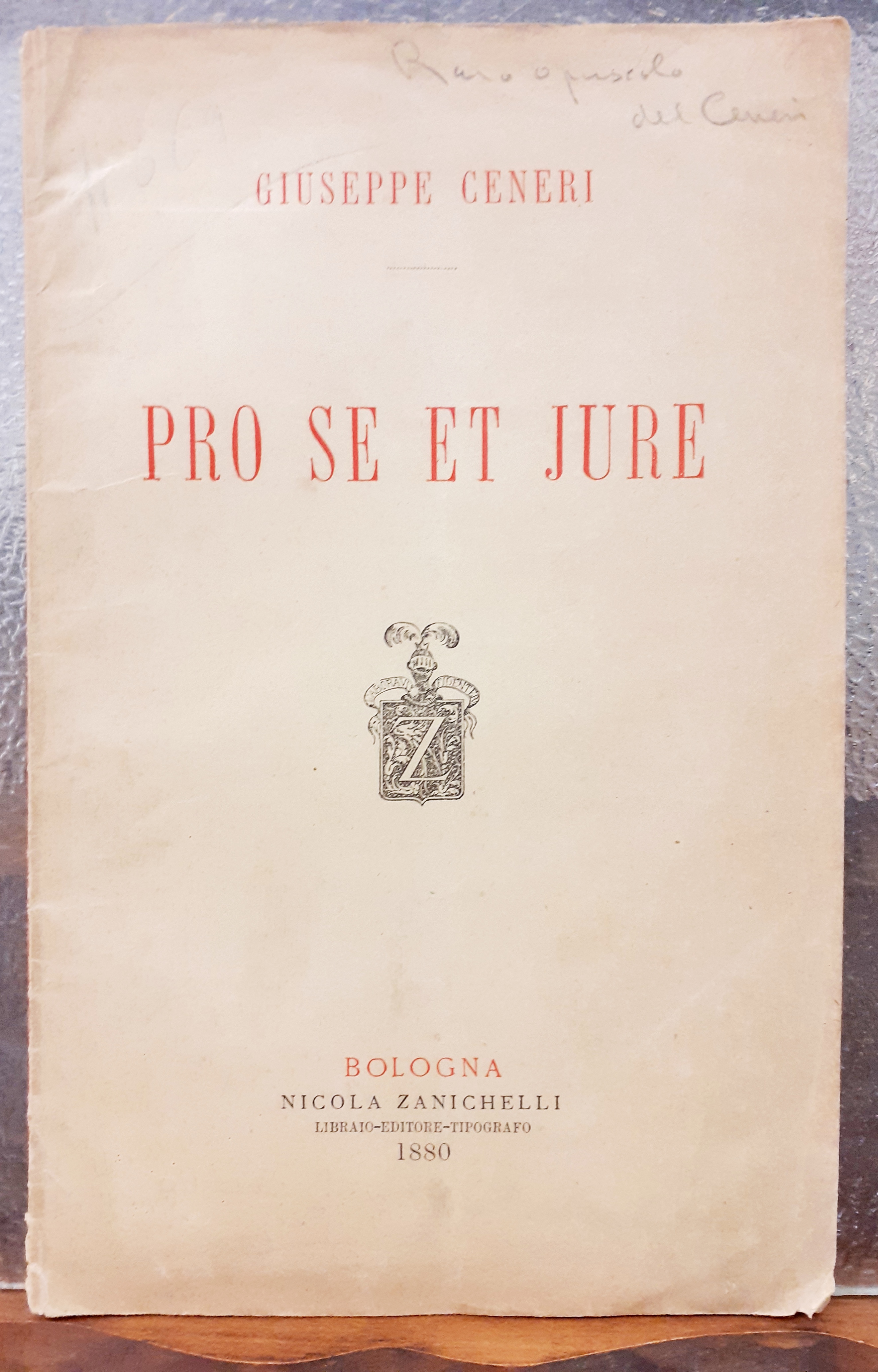 PRO SE ET JURE: APPELLO DI GIUSEPPE CENERI ALLA CORTE …