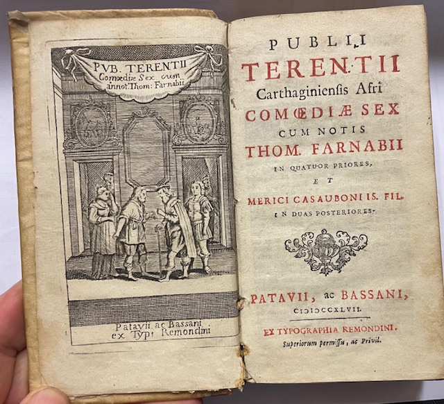 PUBLII TERENTII CARTHAGINIENSIS AFRI COMOEDIAE SEX CUM NOTIS THOM FARNABII …