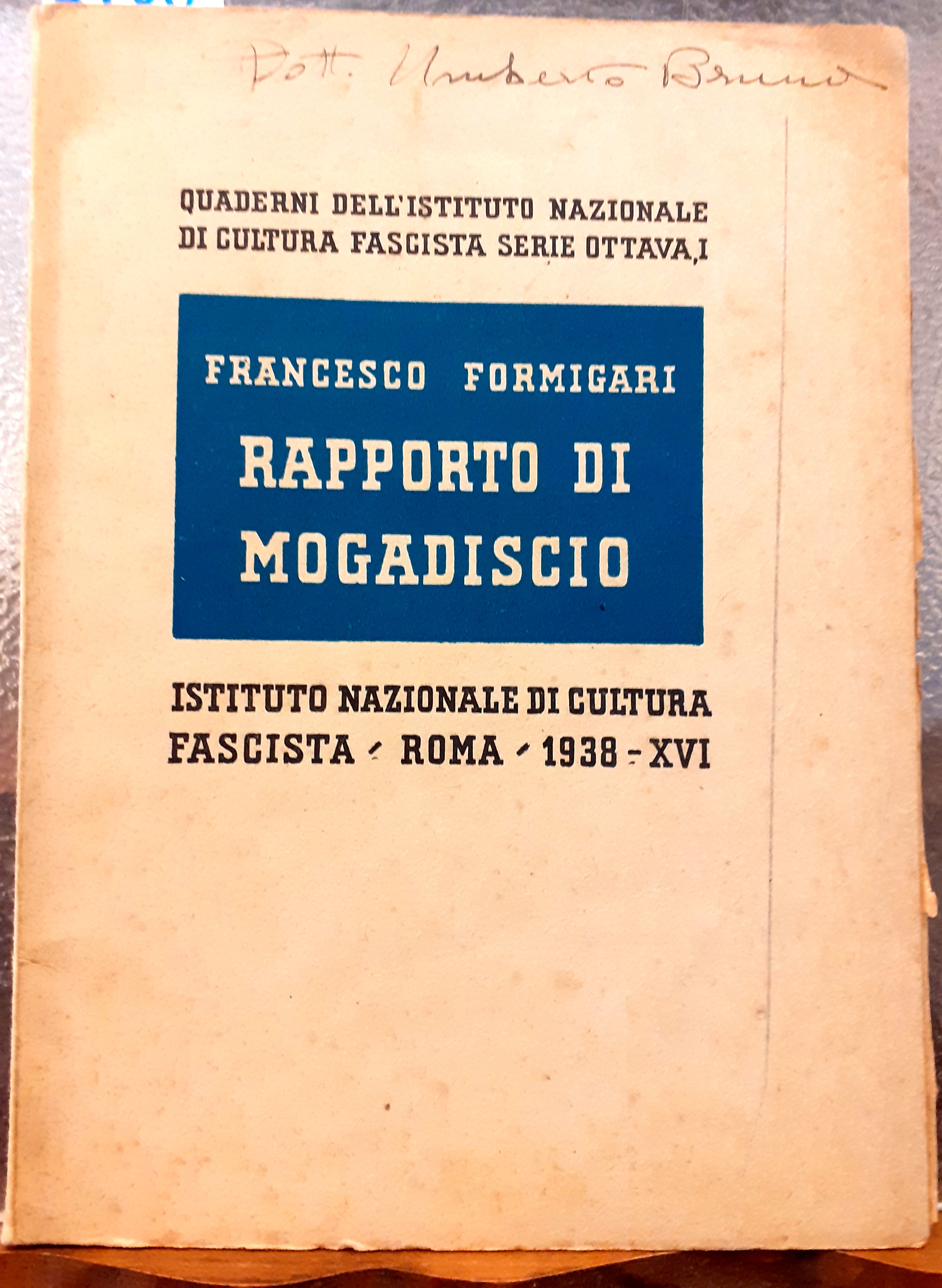 RAPPORTO DI MOGADISCIO.