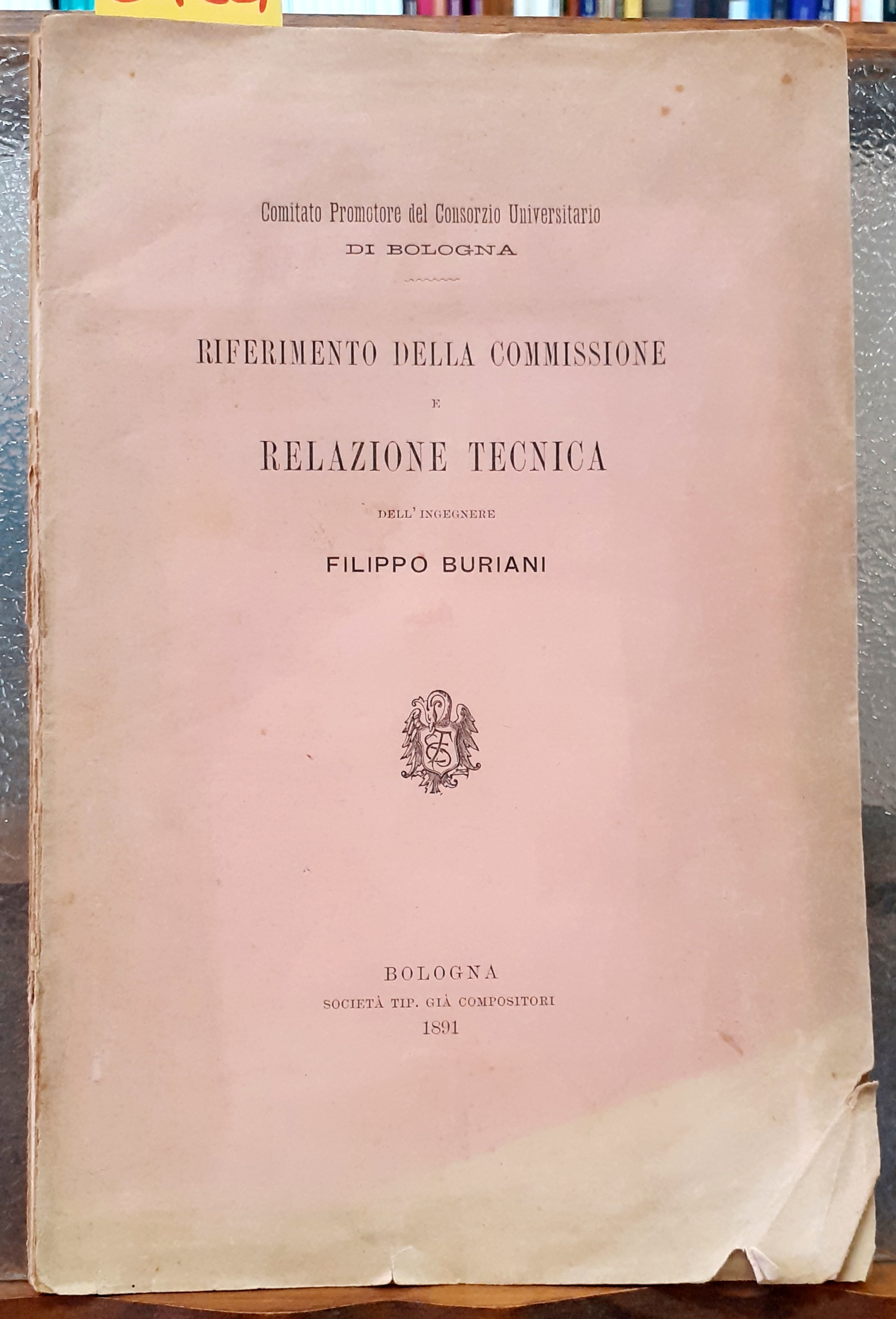 RIFERIMENTO DELLA COMMISSIONE E RELAZIONE TECNICA DELL'INGEGNERE FILIPPO BURIANI.