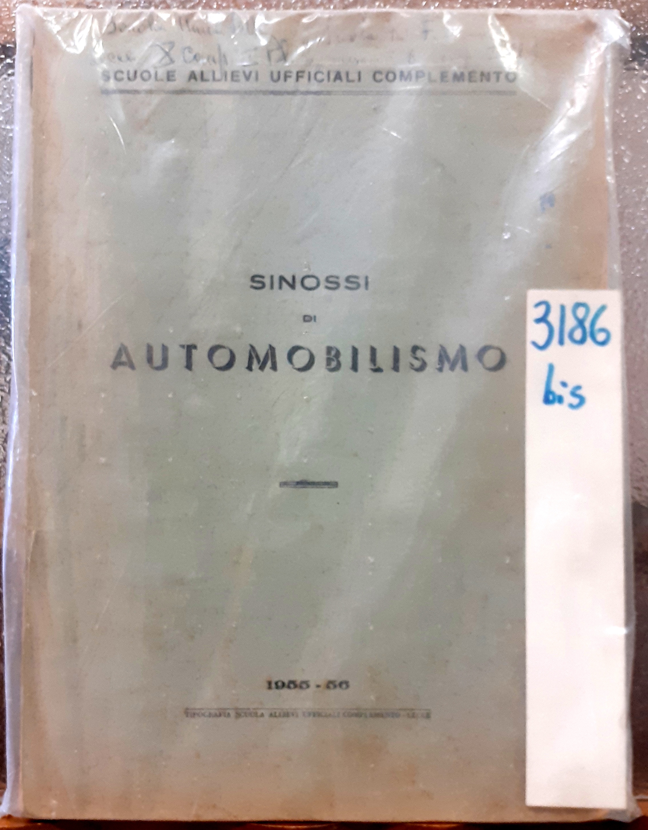 SINOSSI DI AUTOMOBILISMO.