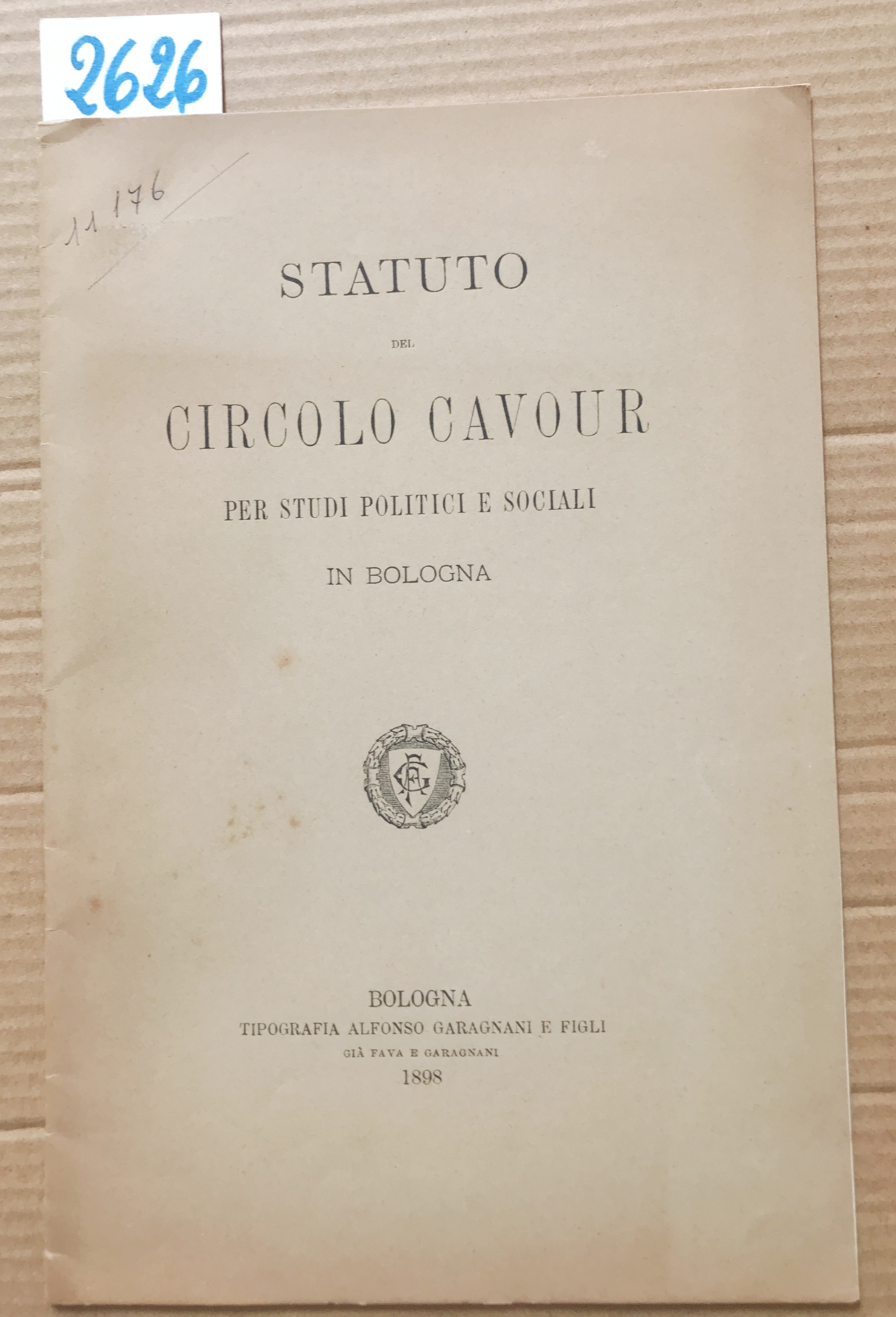 STATUTO DEL CIRCOLO CAVOUR PER STUDI POLITICI E SOCIALI IN …