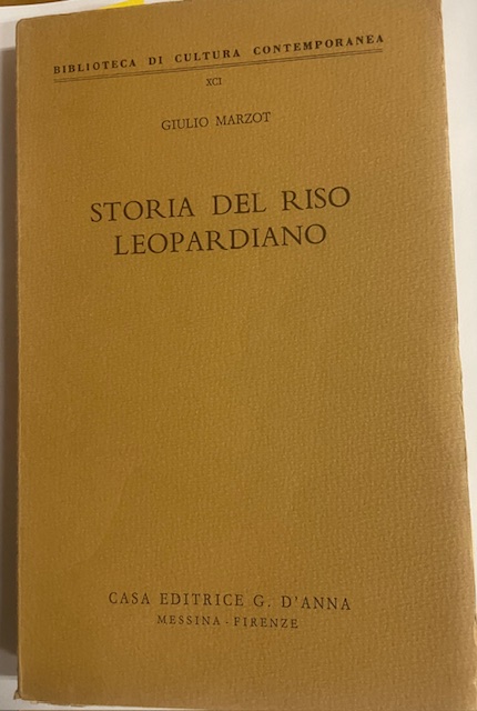 STORIA DEL RISO LEOPARDIANO.