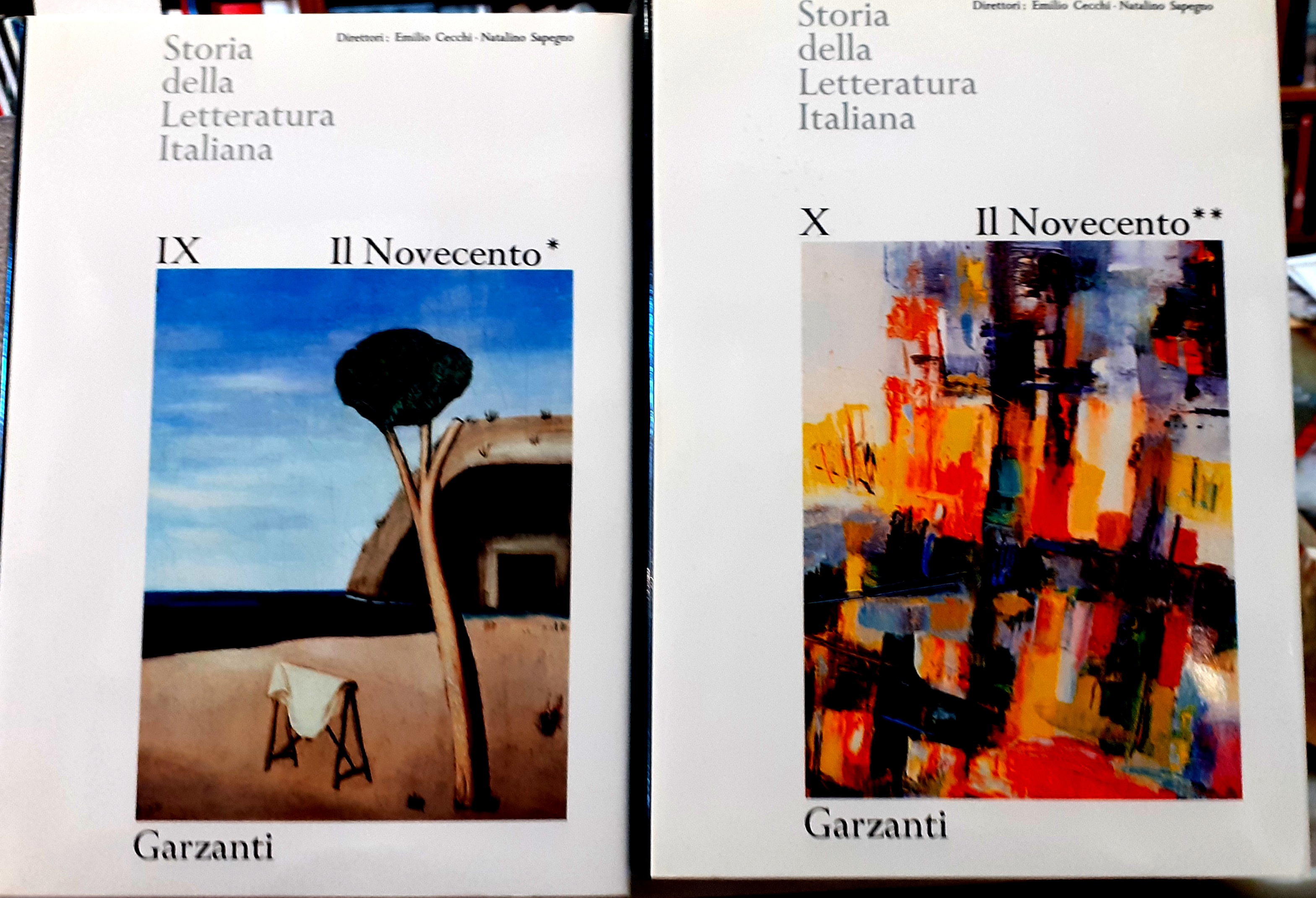 STORIA DELLA LETTERATURA ITALIANA: IL NOVECENTO.,