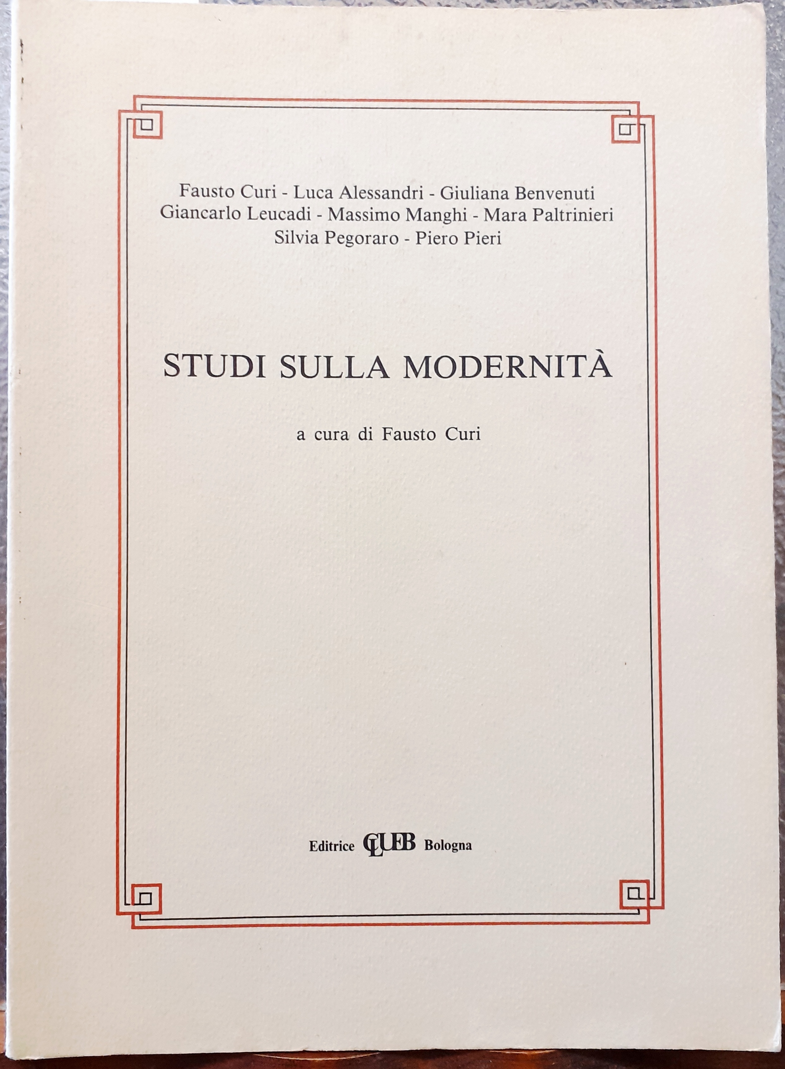 STUDI SULLA MODERNITA'.