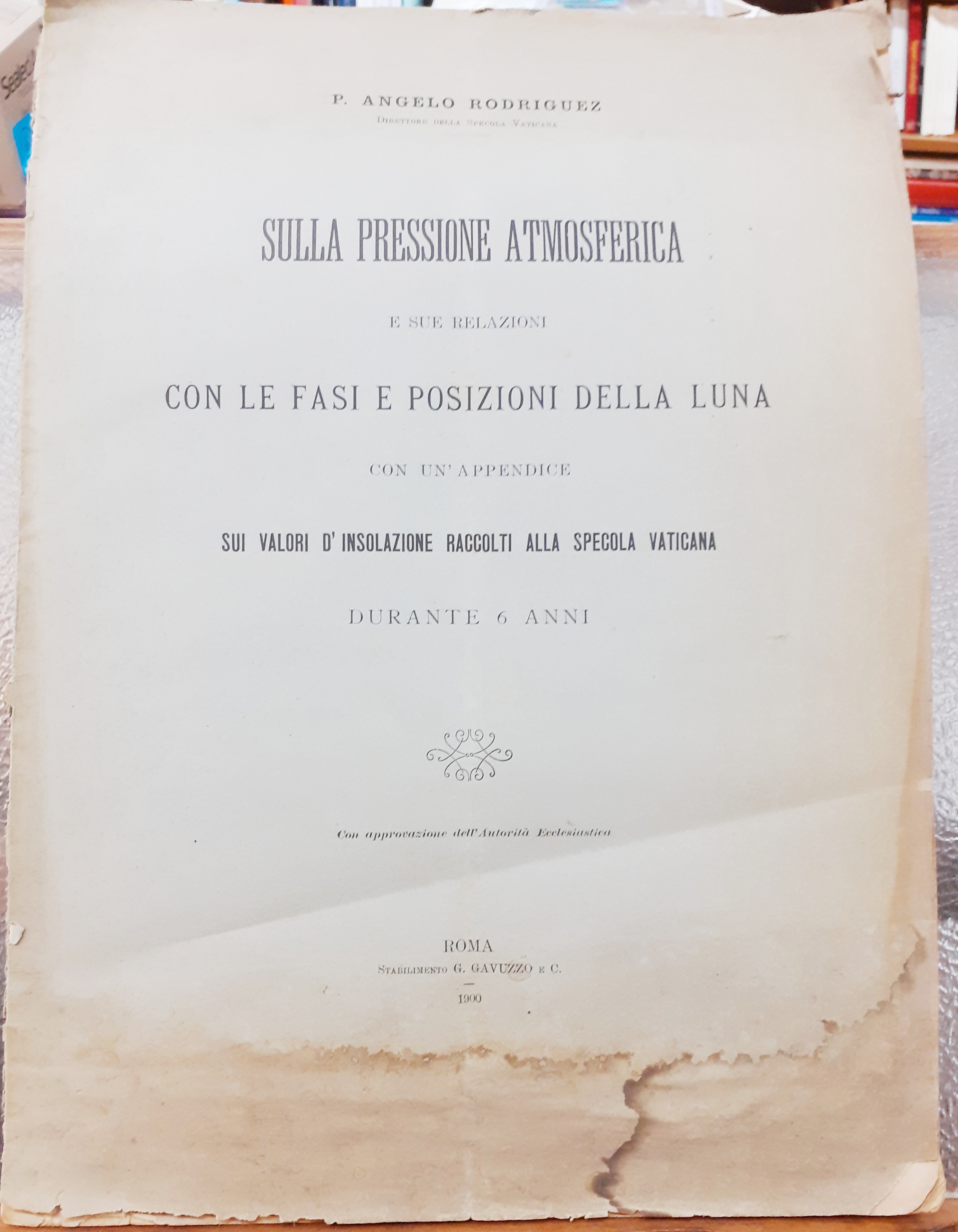 SULLA PRESSIONE ATMOSFERICA E SUE RELAZIONI CON LE FASI E …