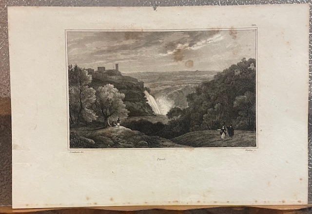 TIVOLI: VEDUTA DEL PAESAGGIO A CASCATA.