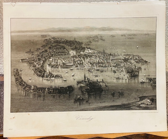 VENEDIG., Venezia vista a volo d'uccello.