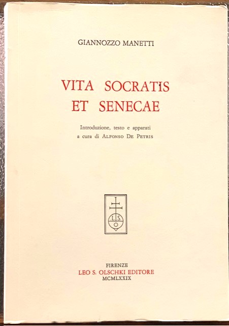 VITA SOCRATIS ET SENECAE; INTRODUZIONE, TESTO E APPARATI, a cura …
