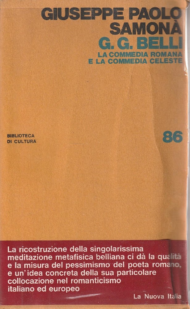 1^ edizione autotgrafata! G.G. Belli. La commedia romana e la …