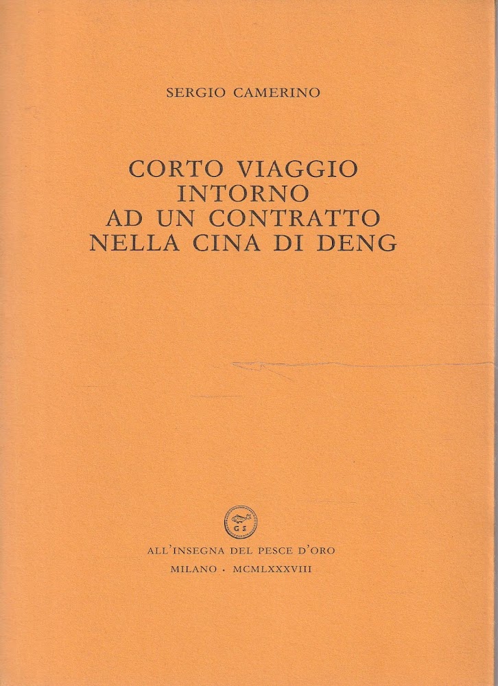 1^ edizione ! Corto viaggio intorno ad un contratto nella …