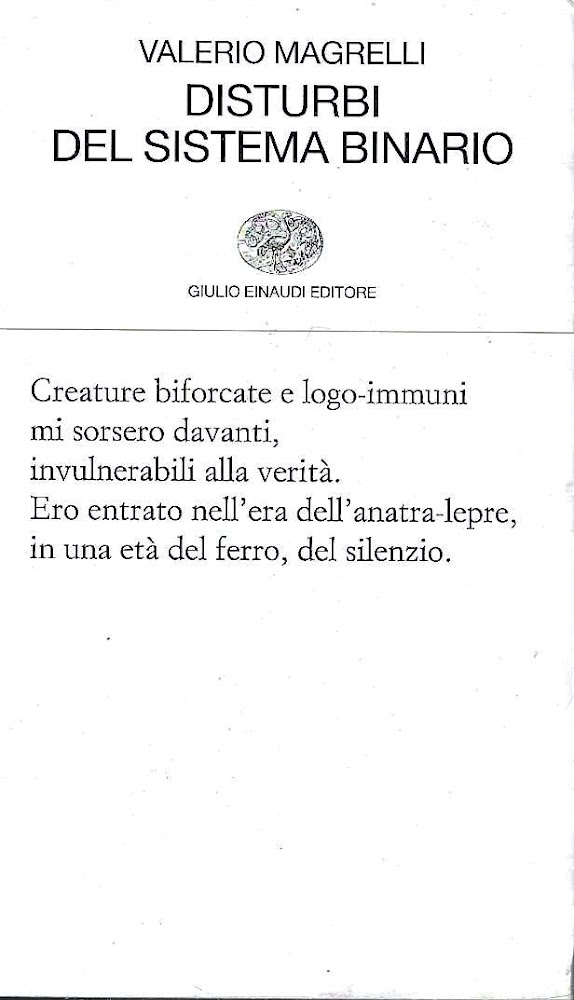 Prima edizione ! Disturbi del sistema binario