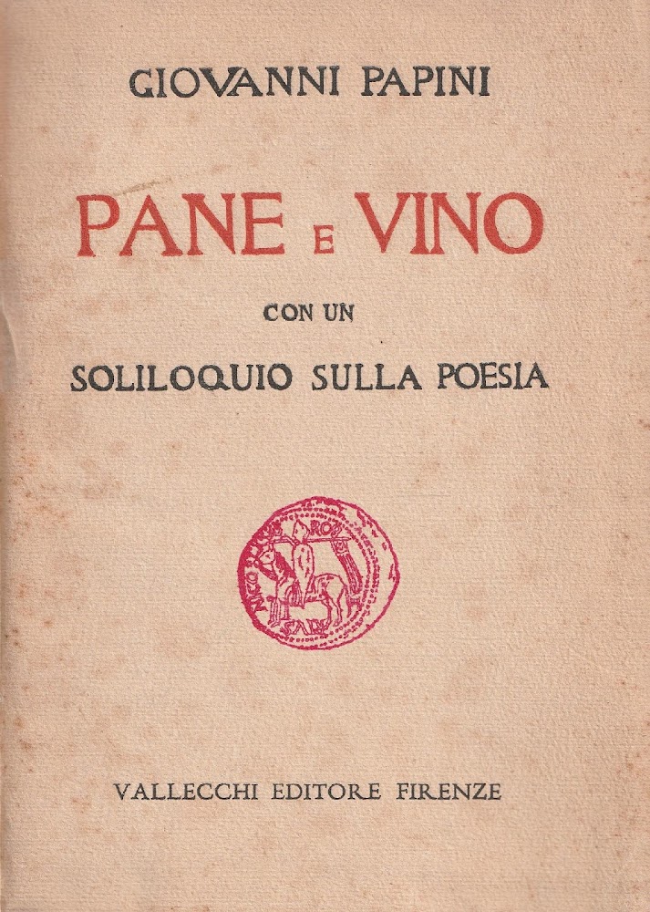 1^ edizione! Pane e vino con un soliloquio sulla poesia
