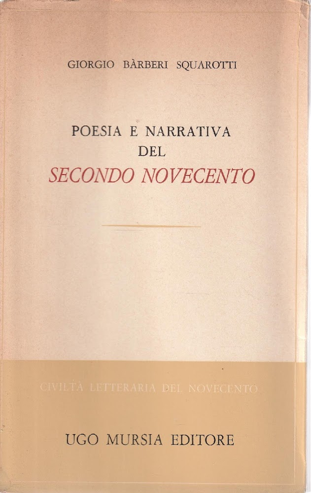 1^ edizione ! Poesia e narrativa del secondo Novecento