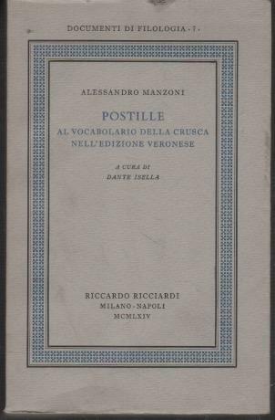 Postille al vocavolario della Crusta nell'edizione veronese
