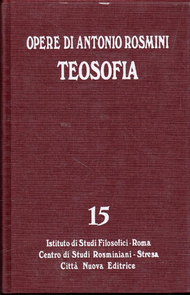 15: Scienze metafisiche. Teosofia, tomo 4