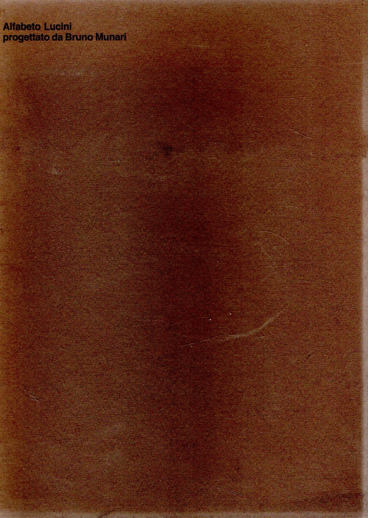 Alfabeto Lucini progettato da Bruno Munari