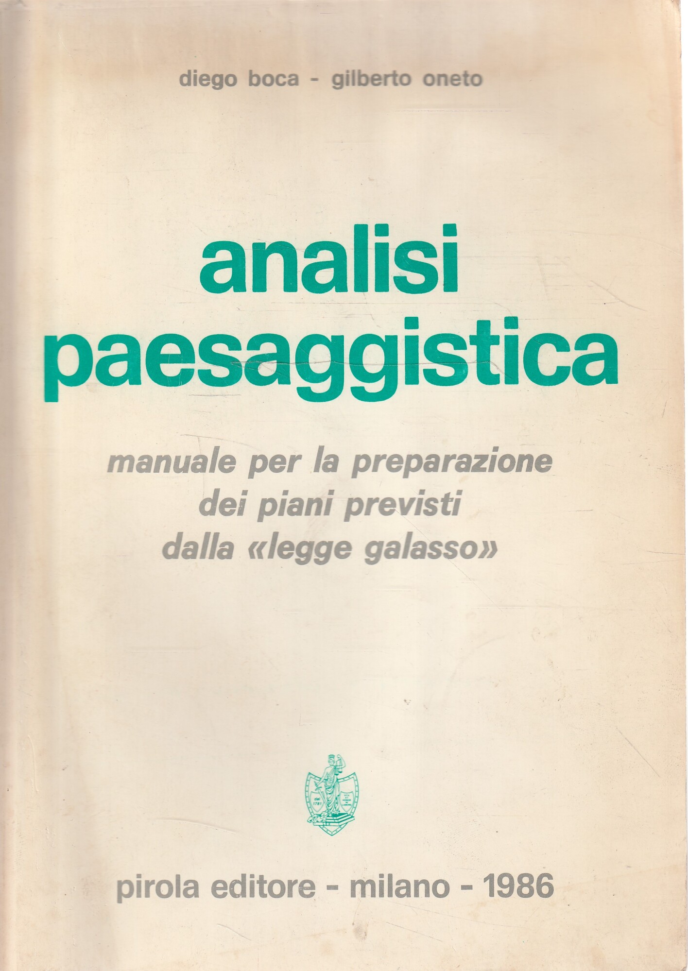 Analisi paesaggistica: manuale per la preparazione dei piani previsti dalla …