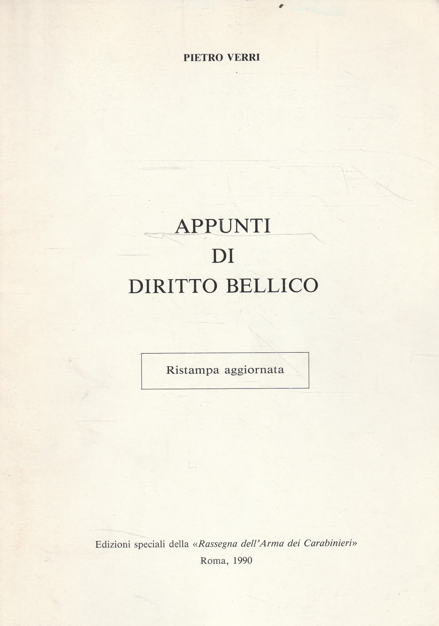 Appunti di Diritto Bellico