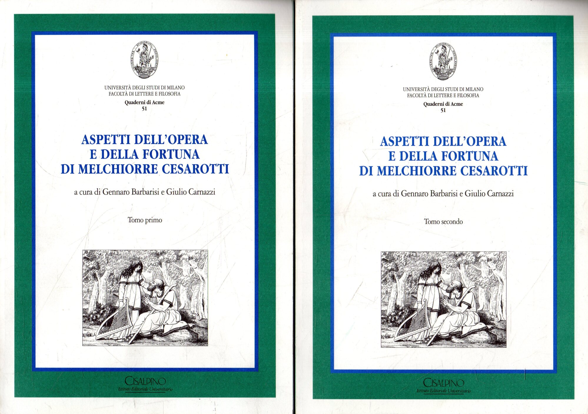 Aspetti dell'opera e della fortuna di Melchiorre Cesarotti (2 tomi)