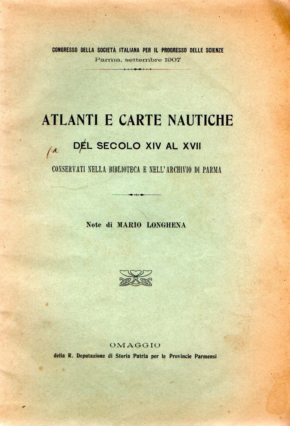 Atlanti e Carte Nautiche del secolo XIV al XVII conservati …
