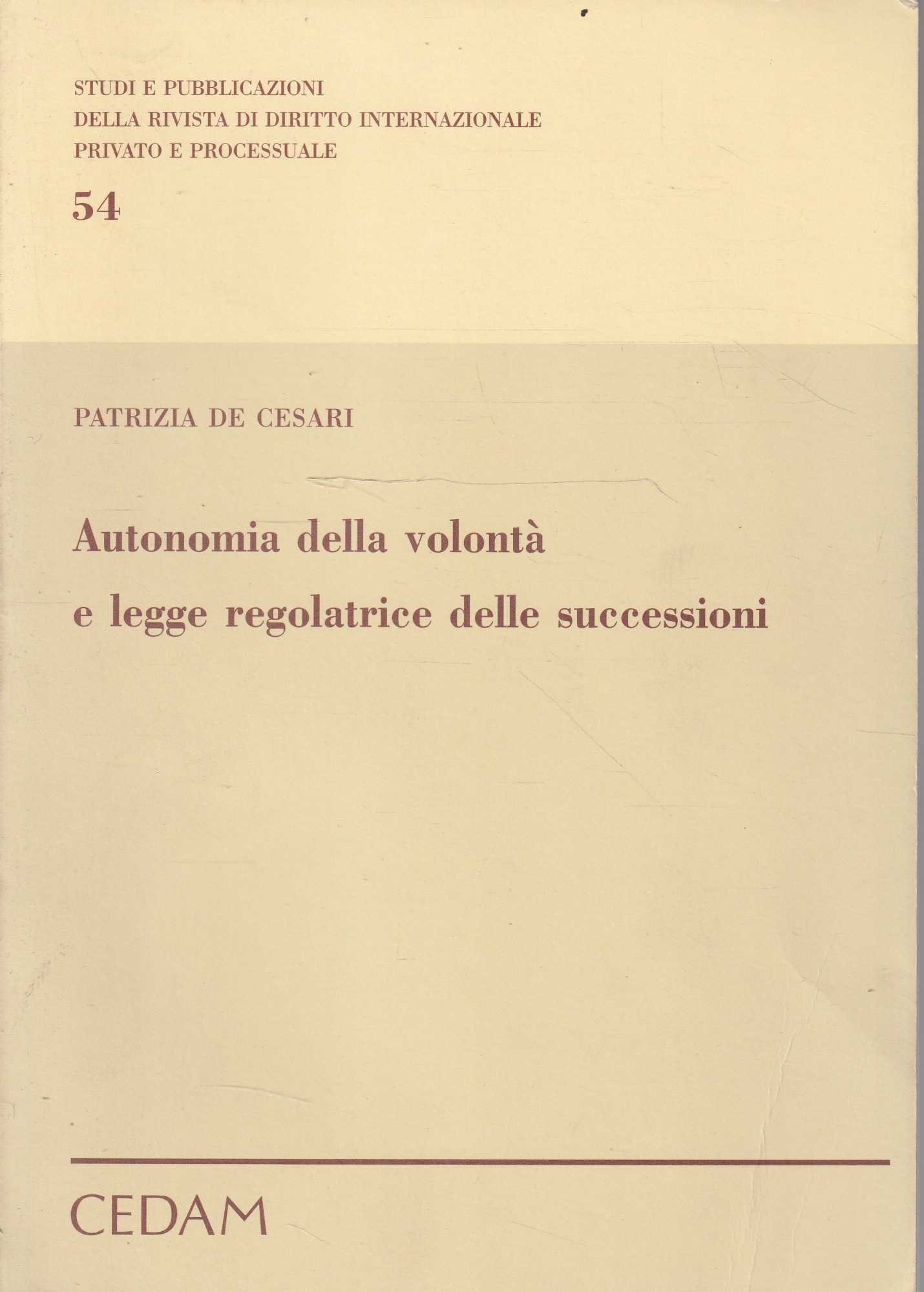 Autografato ! Autonomia della volontà e legge regolatrice delle successioni