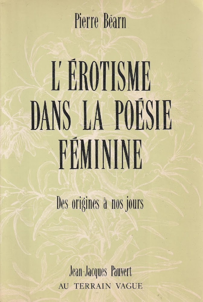 Autografato! L'érotisme dans la poésie fémine . Des origines à …