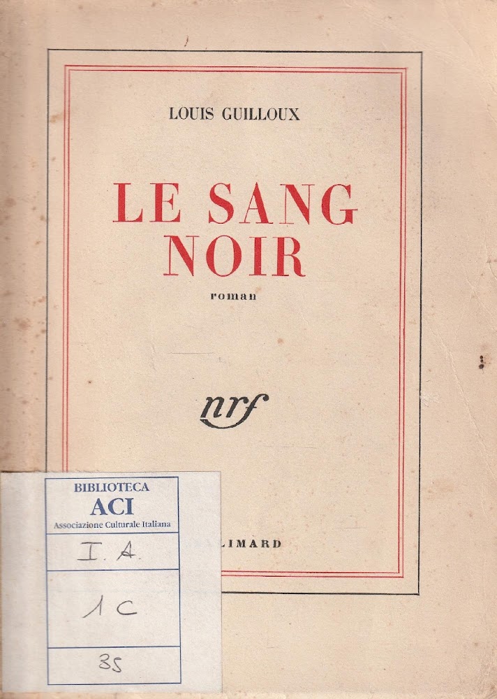 Autografato ! Le sang noir