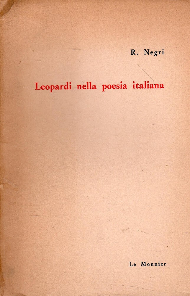 Autografato! Leopardi nella poesia italiana