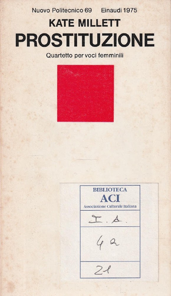 Autografato! Prostituzione. Quartetto per voci femminili
