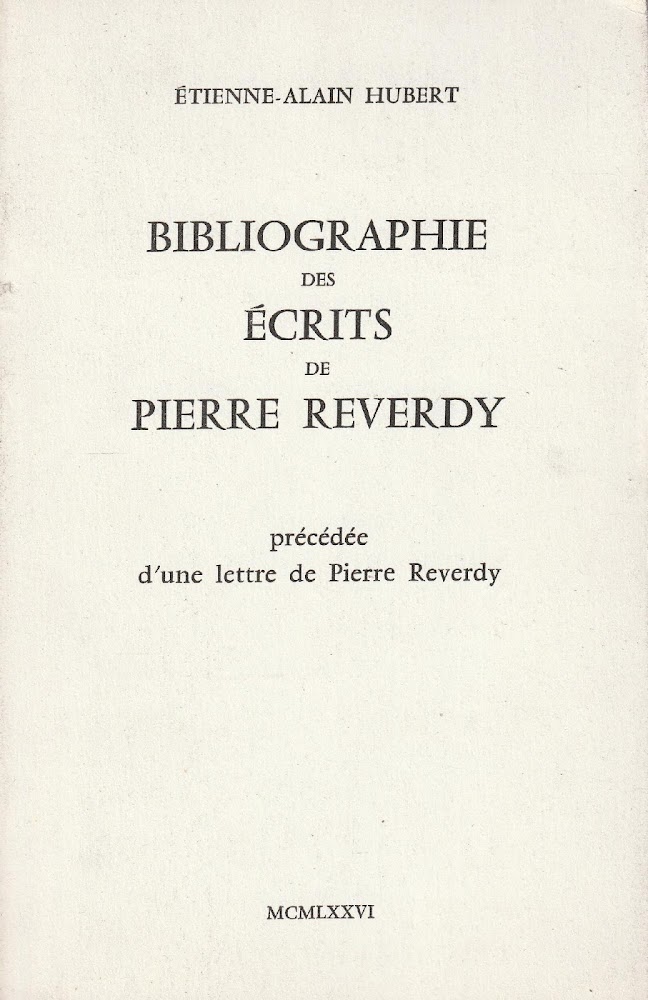 Bibliographie des écrits de Pierre Revedy