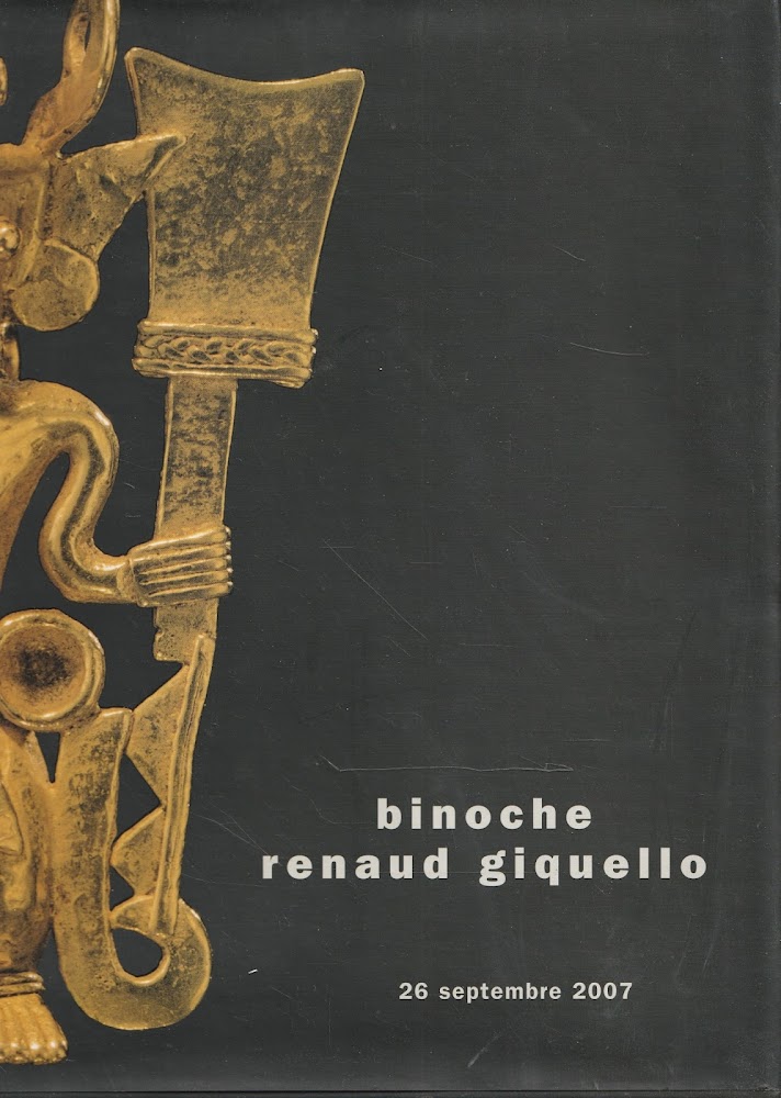 Binoche Renaud Giquello 26 septembre 2007. Art précolombien - Art …