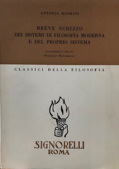 Breve schizzo dei sistemi di filosofia moderna e del proprio …