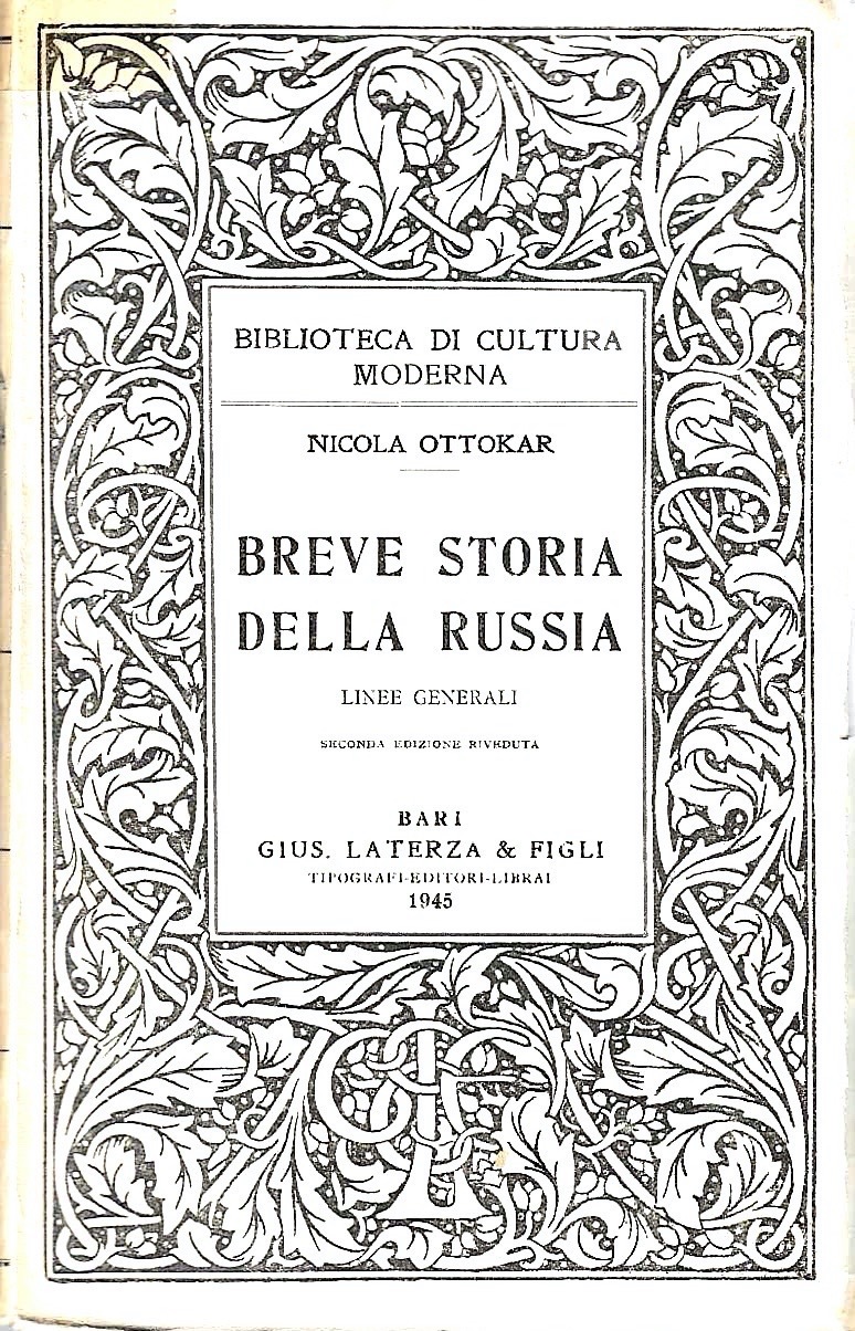 Breve storia della Russia. Linee generali (Collana "Biblioteca di Cultura …