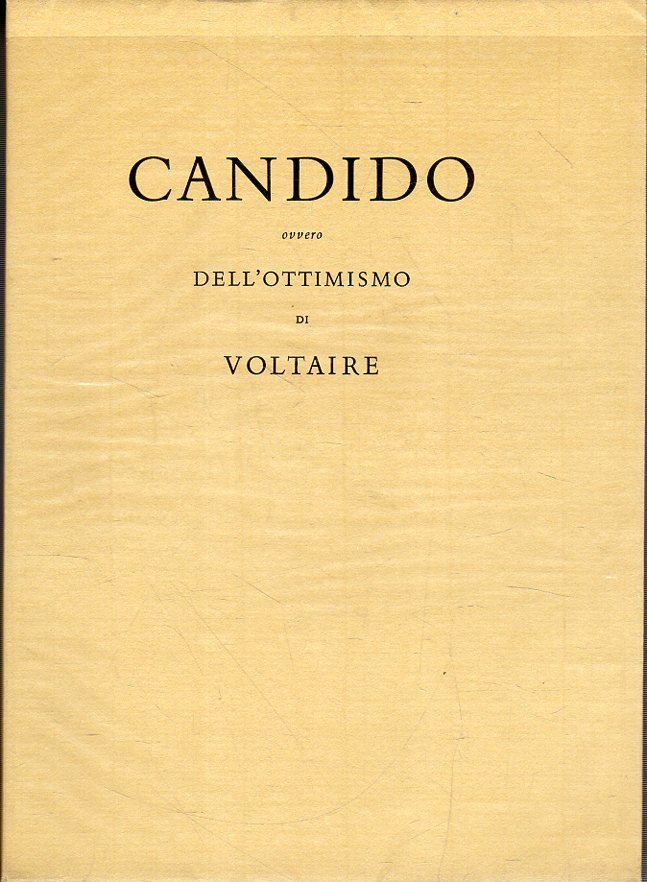Candido ovvero dell'ottimismo di Voltaire