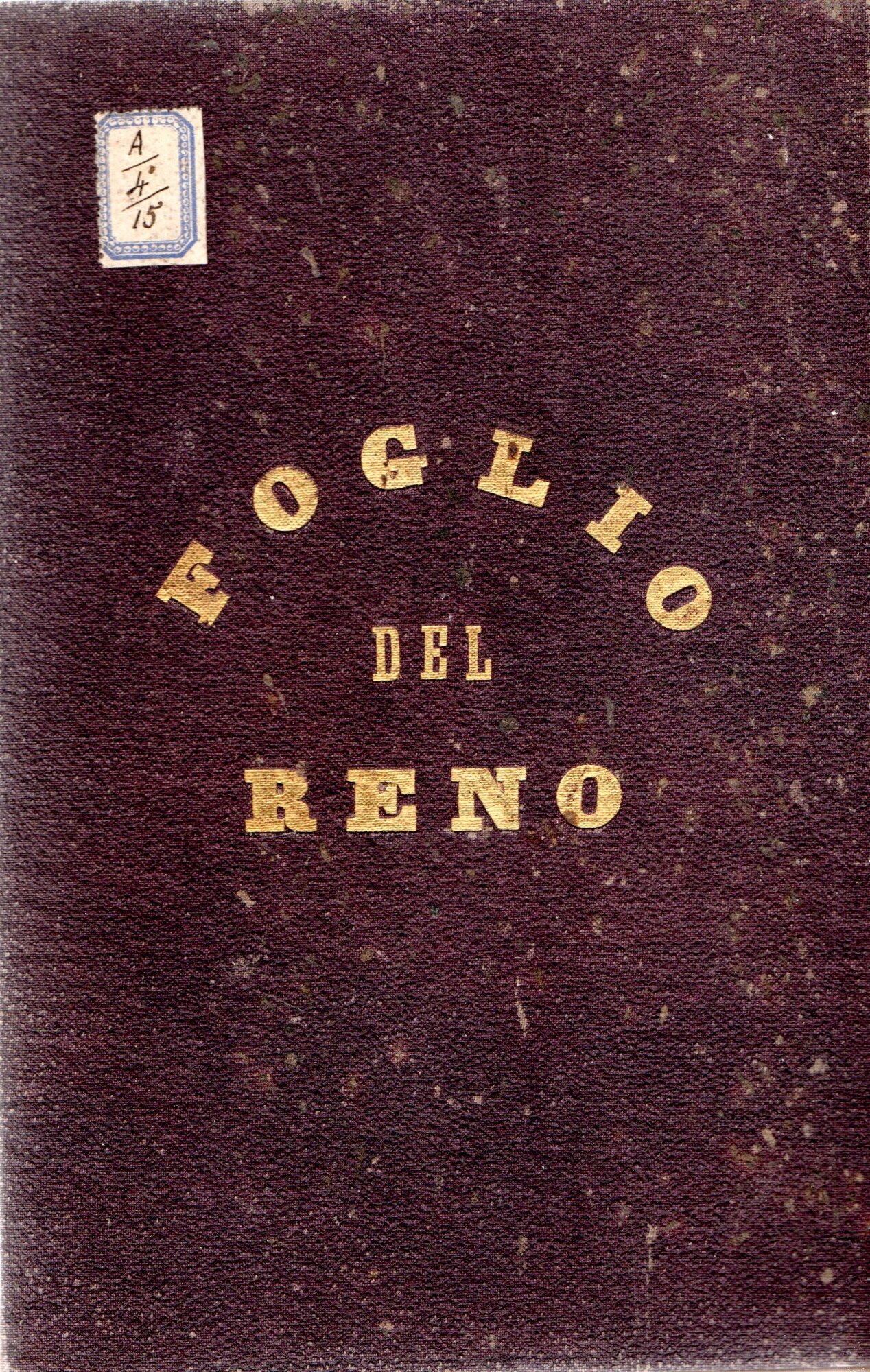 CARTA MILITARE-STATISTICA DELL'EUROPA CENTRALE. FOGLIO DEL RENO.