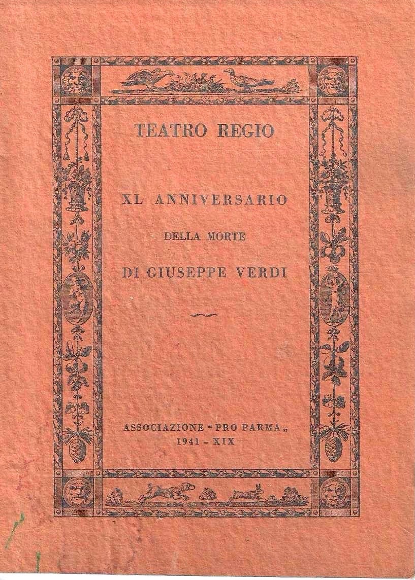 Celebrazione del Quarantennio della Morte di Giuseppe Verdi - Teatro …