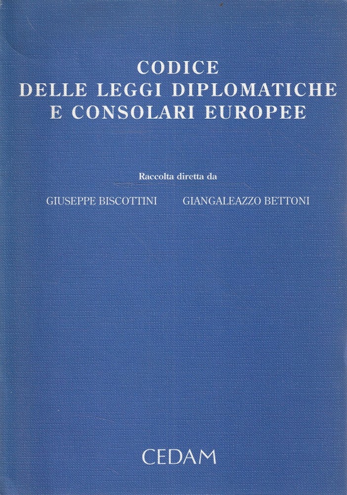 Codice delle leggi diplomatiche e consolari europee
