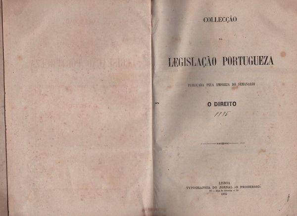 Collecçao da legislaçao portugueza.