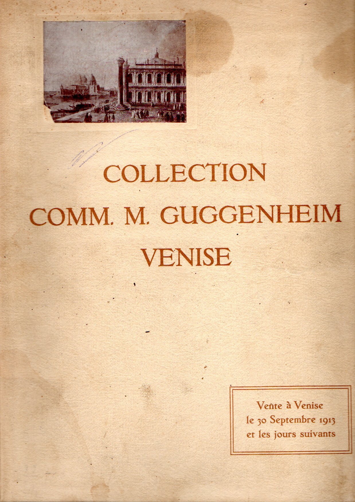 Collection Comm. M. Guggenheim Venise