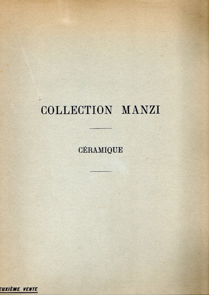 Collection Manzi : Ceramique