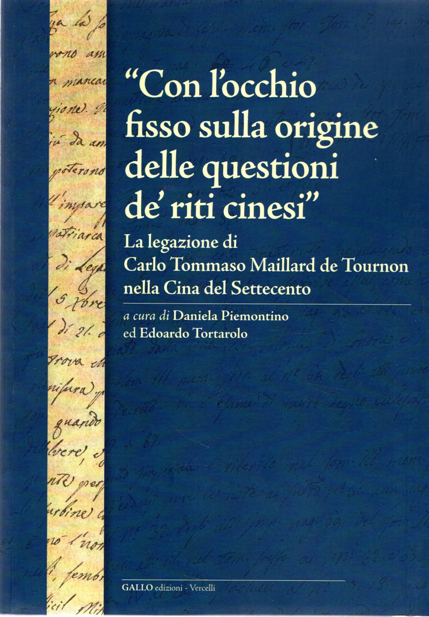 Con l'occhio fisso sulla origine delle questioni de' riti cinesi …