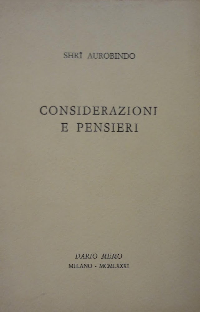 Considerazioni e pensieri