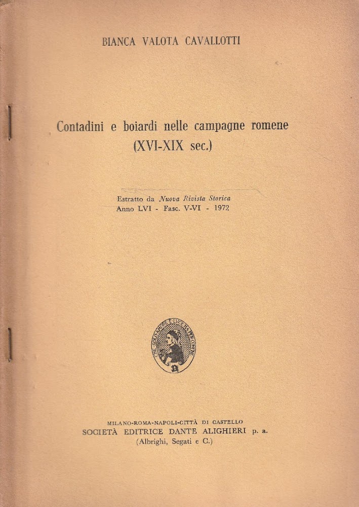 Contadini e boiardi nelle campagne romene (XVI-XIX sec.)