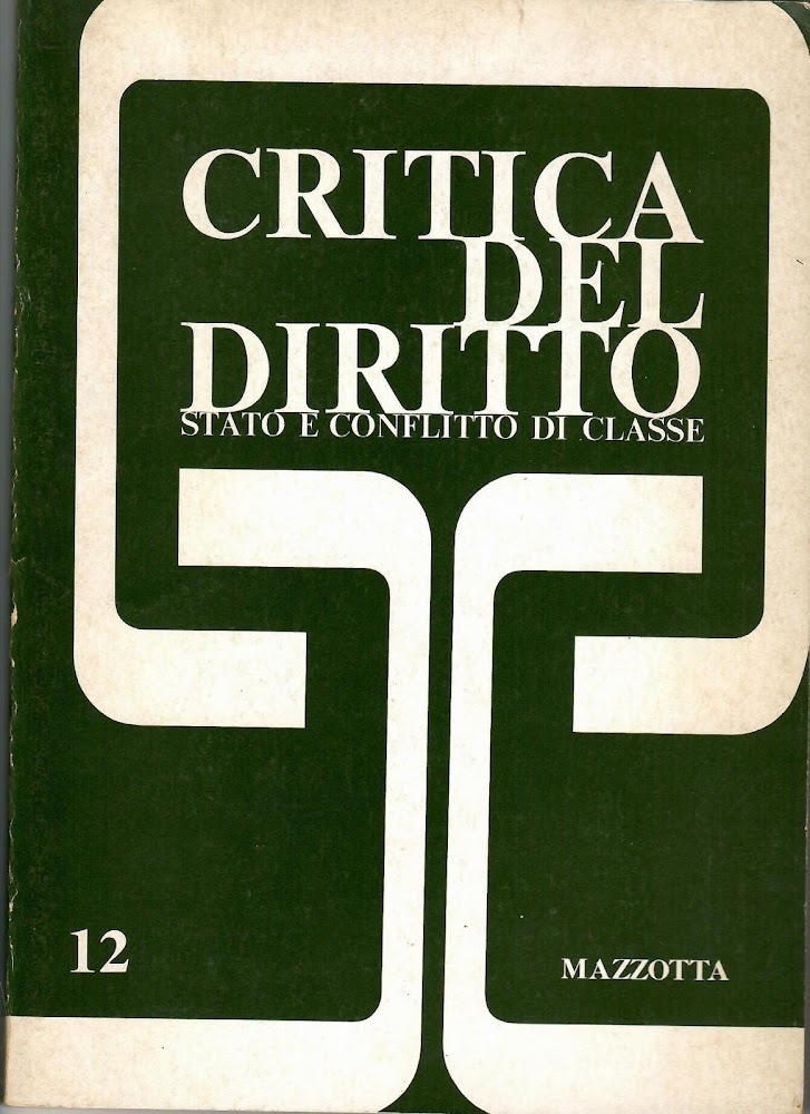 Critica del diritto Stato e conflitto di classe Rivista quadrimestrale …