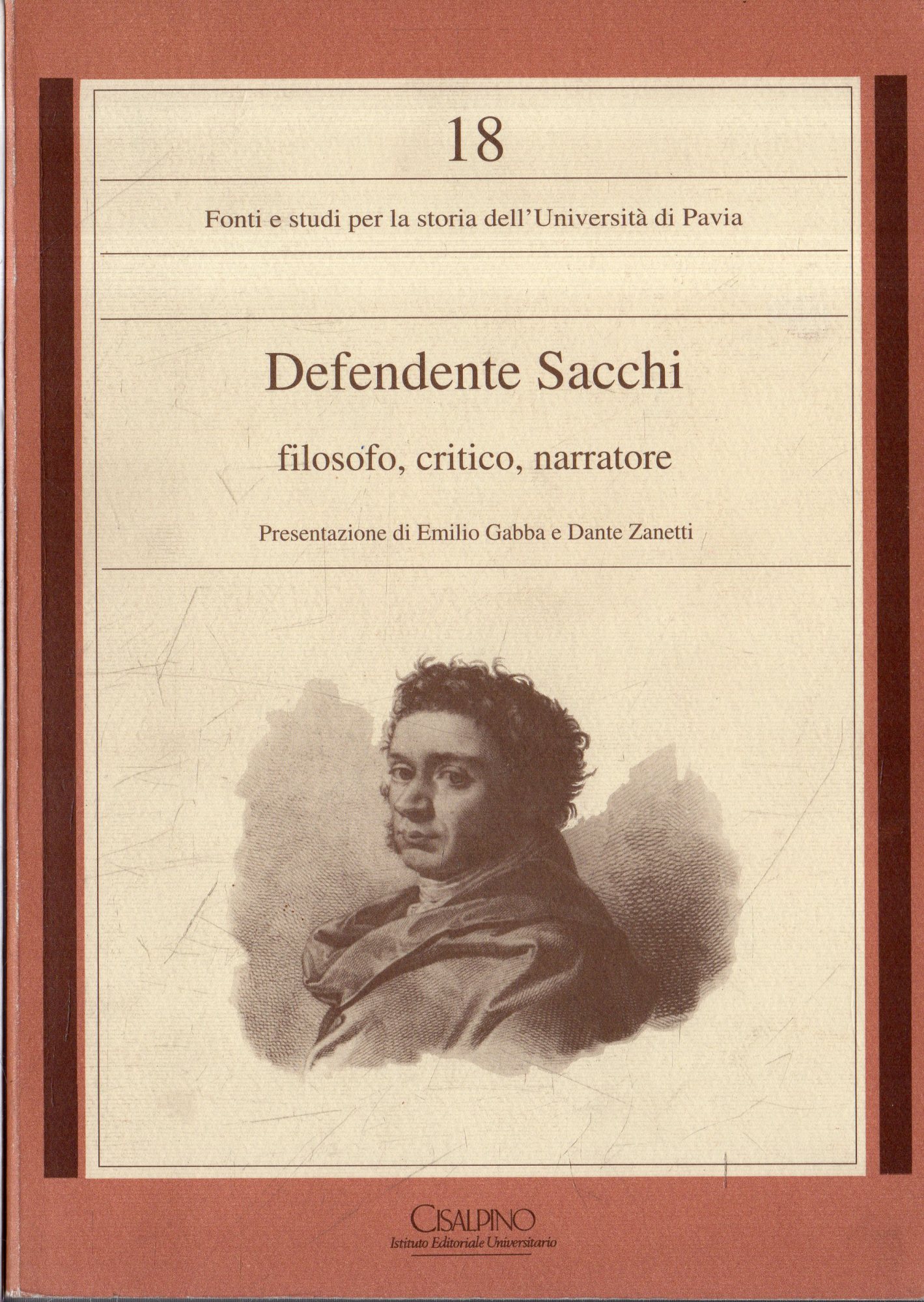 Defendente Sacchi: filosofo, critico, narratore