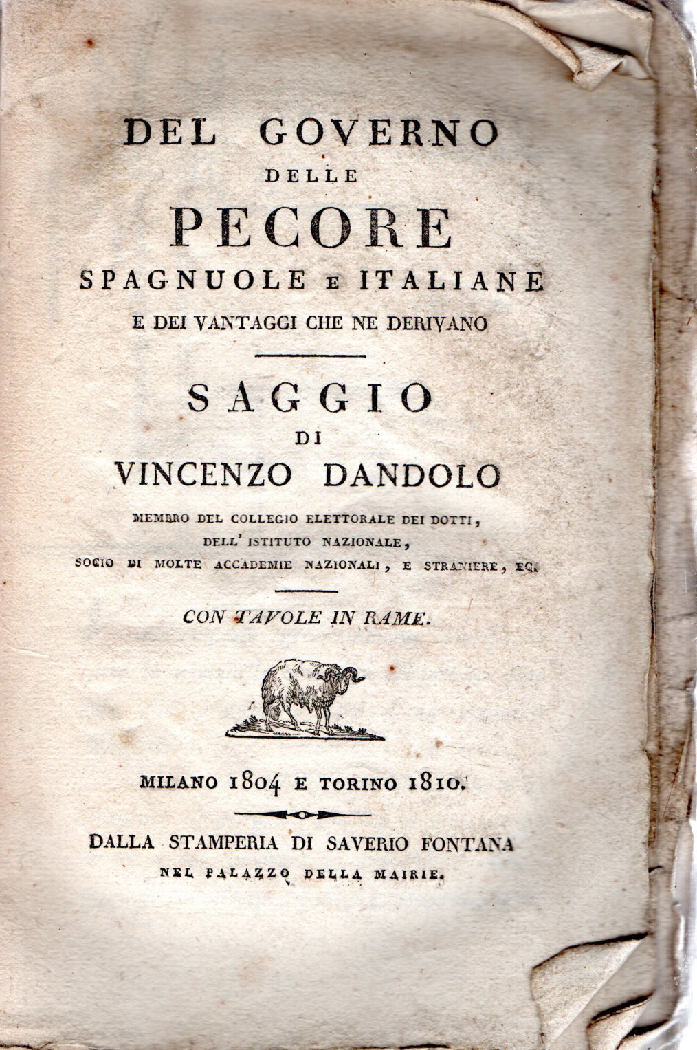 Del Governo delle Pecore spagnuole e italiane e dei vantaggi …