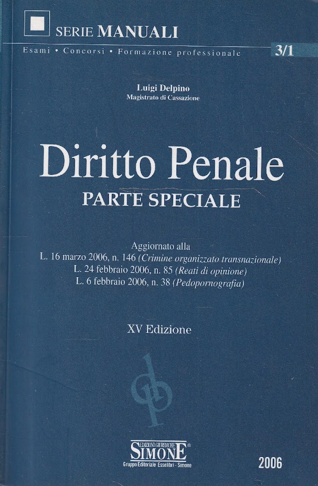 Diritto Penale. Parte speciale