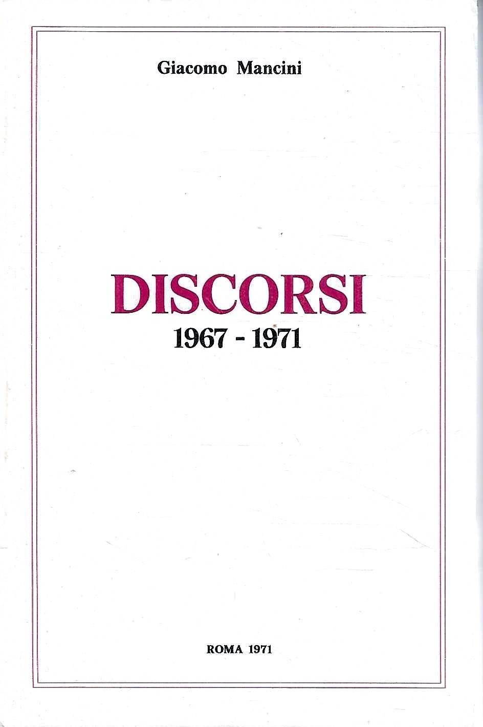 Discorsi 1967-1971